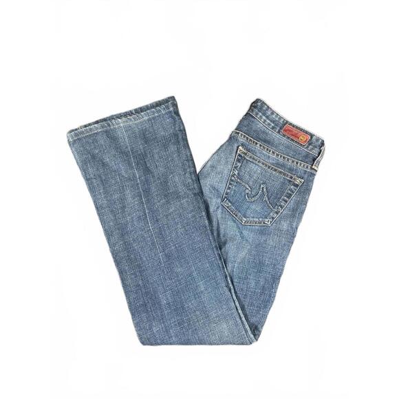 AG Adriano Goldschmied The Club Women's Boot Cut Jeans 27R Low Rise Made In USA - Picture 1 of 7